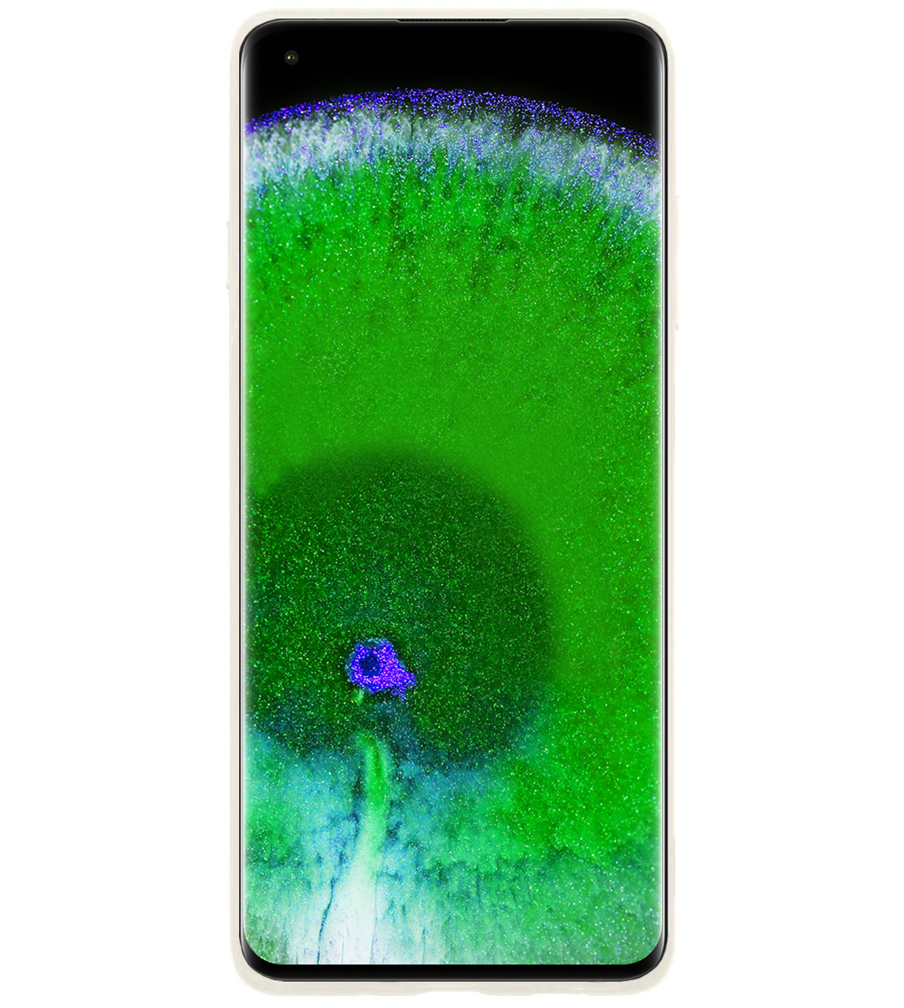 BASEY. Hoes Geschikt voor OPPO Find X5 Hoesje Siliconen Back Cover Case Met Screenprotector - Hoesje Geschikt voor OPPO X5 Hoes Cover Hoesje - Wit