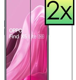 NoXx NoXx OPPO Find X5 Lite Screenprotector Glas - 2 PACK