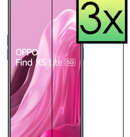 NoXx OPPO Find X5 Lite Screenprotector Glas - 3 PACK