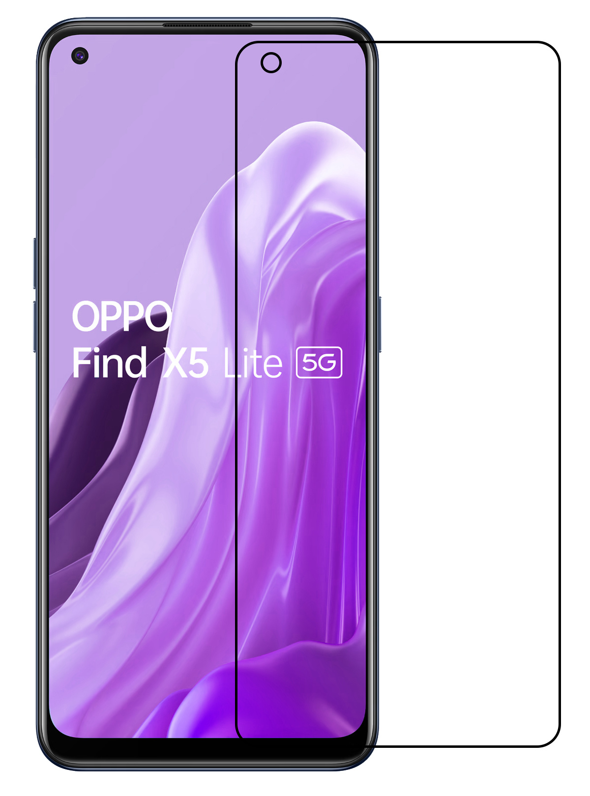 Nomfy Screenprotector Geschikt voor OPPO Find X5 Lite Screenprotector Bescherm Glas Tempered Glass - Screenprotector Geschikt voor OPPO X5 Lite Screen Protector