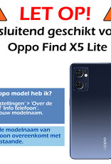 Nomfy Screenprotector Geschikt voor OPPO Find X5 Lite Screenprotector Bescherm Glas Tempered Glass - Screenprotector Geschikt voor OPPO X5 Lite Screen Protector