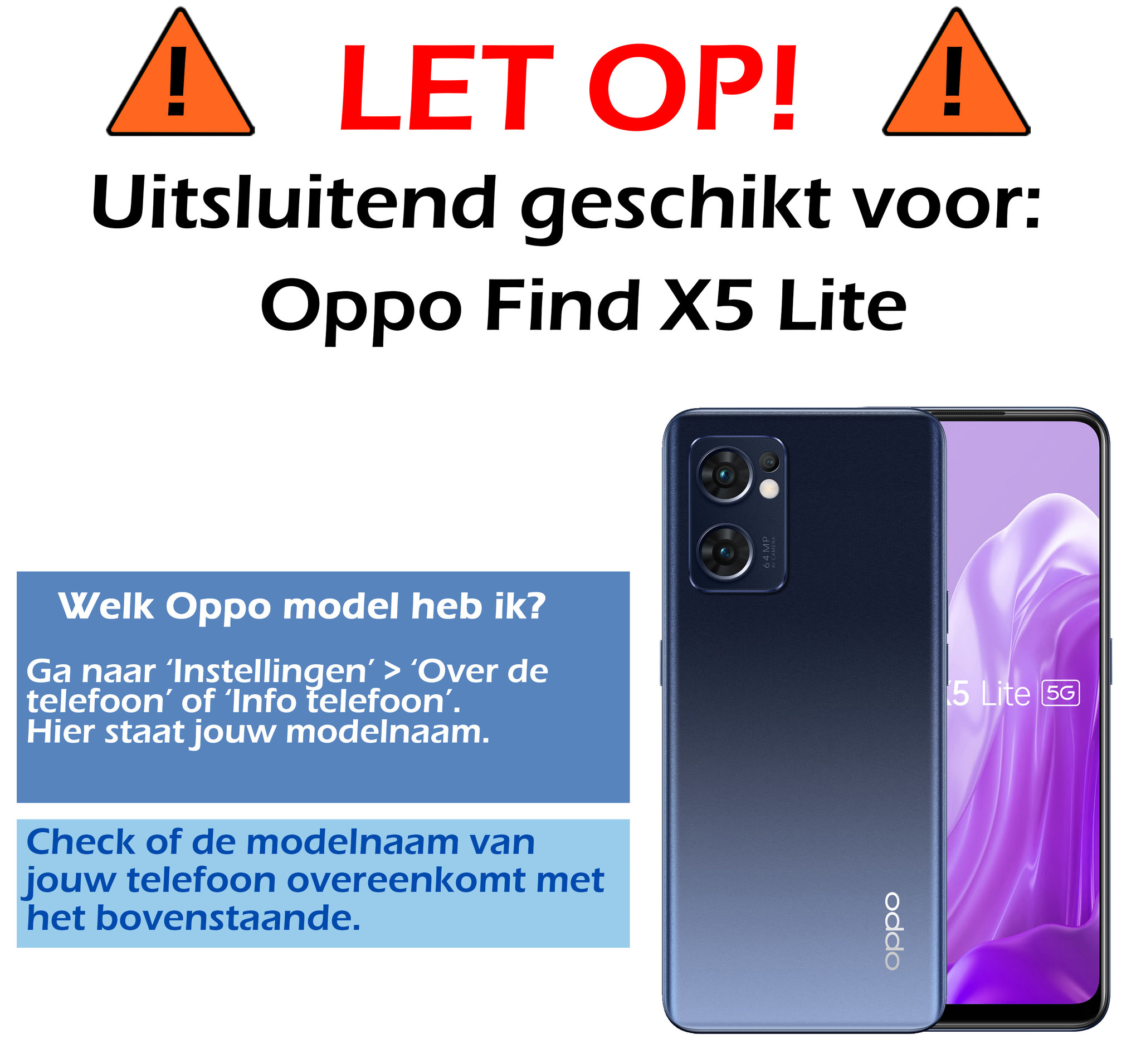 Nomfy Screenprotector Geschikt voor OPPO Find X5 Lite Screenprotector Bescherm Glas Tempered Glass - Screenprotector Geschikt voor OPPO X5 Lite Screen Protector