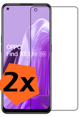 Nomfy Screenprotector Geschikt voor OPPO Find X5 Lite Screenprotector Bescherm Glas Tempered Glass - Screenprotector Geschikt voor OPPO X5 Lite Screen Protector - 2 PACK
