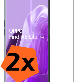 Nomfy OPPO Find X5 Lite Screenprotector Glas - 2 PACK