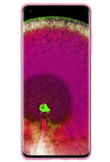 NoXx Hoes Geschikt voor OPPO Find X5 Hoesje Cover Siliconen Back Case Hoes Met Screenprotector - Lichtroze