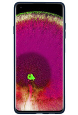 NoXx Hoes Geschikt voor OPPO Find X5 Hoesje Cover Siliconen Back Case Hoes Met 2x Screenprotector - Donkerblauw