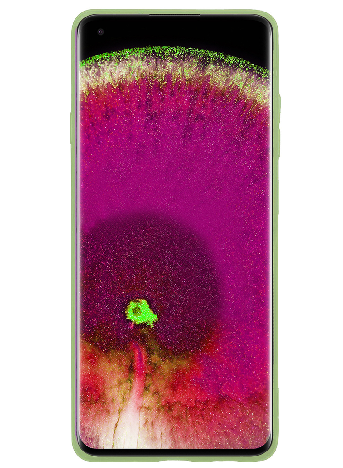 NoXx Hoes Geschikt voor OPPO Find X5 Hoesje Cover Siliconen Back Case Hoes Met 2x Screenprotector - Groen