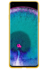Nomfy Hoesje Geschikt voor OPPO Find X5 Hoesje Siliconen Cover Case Met Screenprotector - Hoes Geschikt voor OPPO X5 Hoes Back Case - Geel