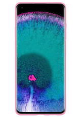Nomfy Hoesje Geschikt voor OPPO Find X5 Hoesje Siliconen Cover Case Met Screenprotector - Hoes Geschikt voor OPPO X5 Hoes Back Case - Lichtroze