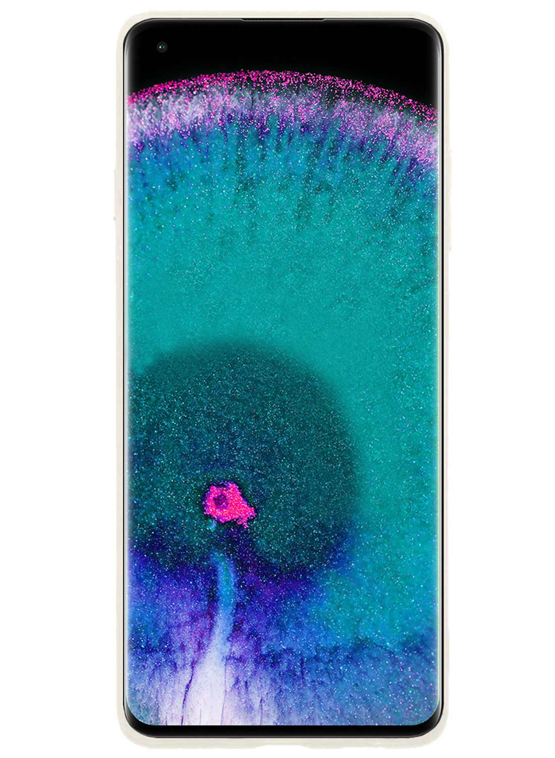 Nomfy Hoesje Geschikt voor OPPO Find X5 Hoesje Siliconen Cover Case Met Screenprotector - Hoes Geschikt voor OPPO X5 Hoes Back Case - Wit