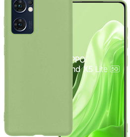 BASEY. BASEY. OPPO Find X5 Lite Hoesje Siliconen - Groen