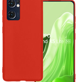 BASEY. BASEY. OPPO Find X5 Lite Hoesje Siliconen - Rood