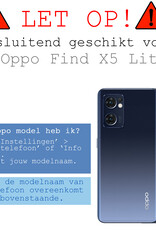 OPPO Find X5 Lite Hoesje Siliconen Back Cover Case - OPPO Find X5 Lite Hoes Silicone Case Hoesje - Lila - 2 Stuks
