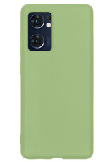 NoXx Hoes Geschikt voor OPPO Find X5 Lite Hoesje Cover Siliconen Back Case Hoes - Groen