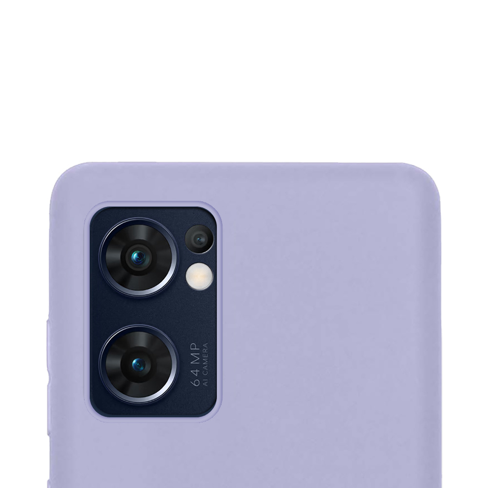 OPPO Find X5 Lite Hoesje Back Cover Siliconen Case Hoes - Lila
