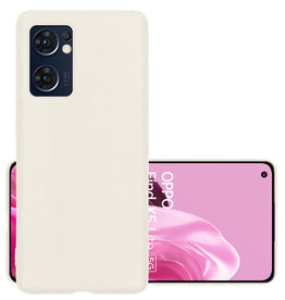 NoXx NoXx OPPO Find X5 Lite Hoesje Siliconen - Wit