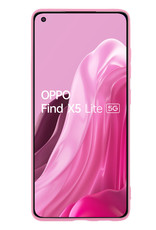 NoXx Hoes Geschikt voor OPPO Find X5 Lite Hoesje Cover Siliconen Back Case Hoes - Lichtroze - 2x