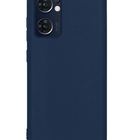 Nomfy Nomfy OPPO Find X5 Lite Hoesje Siliconen - Donkerblauw
