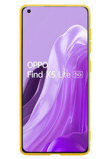 Nomfy Hoesje Geschikt voor OPPO Find X5 Lite Hoesje Siliconen Cover Case - Hoes Geschikt voor OPPO X5 Lite Hoes Back Case - Geel