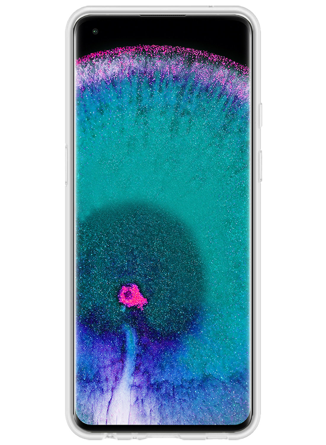 Nomfy Hoesje Geschikt voor OPPO Find X5 Pro Hoesje Siliconen Cover Case - Hoes Geschikt voor OPPO X5 Pro Hoes Back Case - 2-PACK - Rood