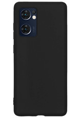 Nomfy Hoesje Geschikt voor OPPO Find X5 Lite Hoesje Siliconen Cover Case - Hoes Geschikt voor OPPO X5 Lite Hoes Back Case - Zwart