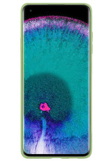 Nomfy Hoesje Geschikt voor OPPO Find X5 Pro Hoesje Siliconen Cover Case - Hoes Geschikt voor OPPO X5 Pro Hoes Back Case - Groen