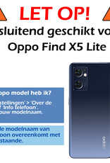 Nomfy Hoesje Geschikt voor OPPO Find X5 Lite Hoesje Siliconen Cover Case - Hoes Geschikt voor OPPO X5 Lite Hoes Back Case - 2-PACK - Rood