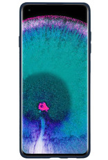 Nomfy Hoesje Geschikt voor OPPO Find X5 Pro Hoesje Siliconen Cover Case - Hoes Geschikt voor OPPO X5 Pro Hoes Back Case - Donkerblauw