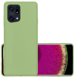 NoXx NoXx OPPO Find X5 Pro Hoesje Siliconen - Groen