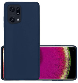 NoXx NoXx OPPO Find X5 Pro Hoesje Siliconen - Donkerblauw