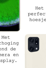 BASEY. Hoes Geschikt voor OPPO Find X5 Pro Hoesje Siliconen Back Cover Case - Hoesje Geschikt voor OPPO X5 Pro Hoes Cover Hoesje - Wit - 2 Stuks