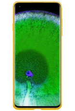 BASEY. Hoes Geschikt voor OPPO Find X5 Pro Hoesje Siliconen Back Cover Case - Hoesje Geschikt voor OPPO X5 Pro Hoes Cover Hoesje - Geel - 2 Stuks