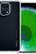 BASEY. Hoes Geschikt voor OPPO Find X5 Pro Hoesje Siliconen Back Cover Case - Hoesje Geschikt voor OPPO X5 Pro Hoes Cover Hoesje - Transparant