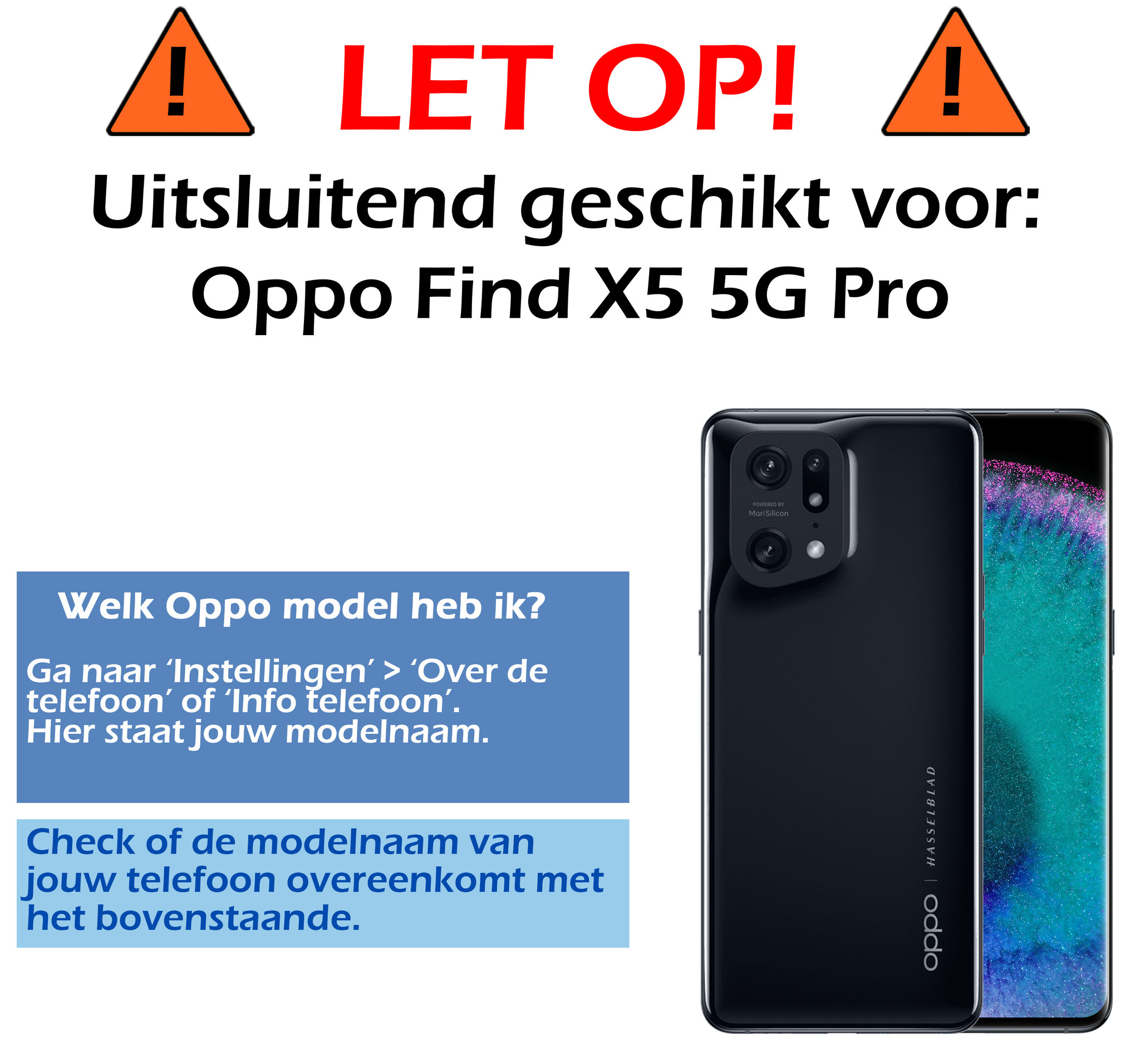 Nomfy OPPO Find X5 Pro Screenprotector Bescherm Glas Tempered Glass Full Cover - OPPO Find X5 Pro Screen Protector - 3x