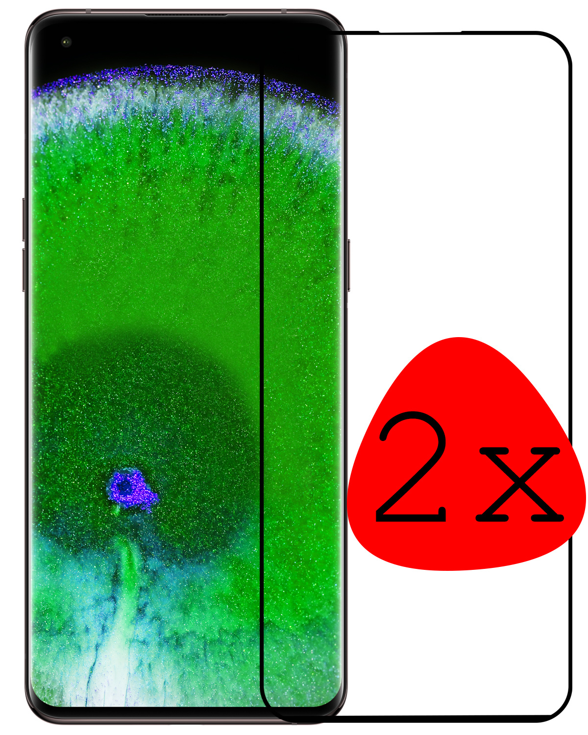 BASEY. Screenprotector Geschikt voor OPPO Find X5 Pro Screenprotector Tempered Glass - Screenprotector Geschikt voor OPPO X5 Pro Beschermglas Screen Protector Glas - 2 Stuks