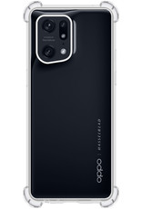 NoXx Hoes Geschikt voor OPPO Find X5 Pro Hoesje Siliconen Cover Shock Proof Back Case Shockproof Hoes - Transparant - 2x