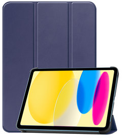 BASEY. iPad 10 2022 Hoesje - Donkerblauw