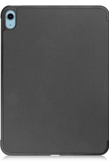 BASEY. Hoesje Geschikt voor iPad 2022 Hoes Case Tablet Hoesje Tri-fold - Hoes Geschikt voor iPad 10 Hoesje Hard Cover Bookcase Hoes - Zwart