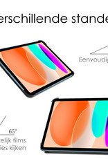 NoXx Hoesje Geschikt voor iPad 2022 Hoesje Case Hard Cover Hoes Book Case - Donkerblauw