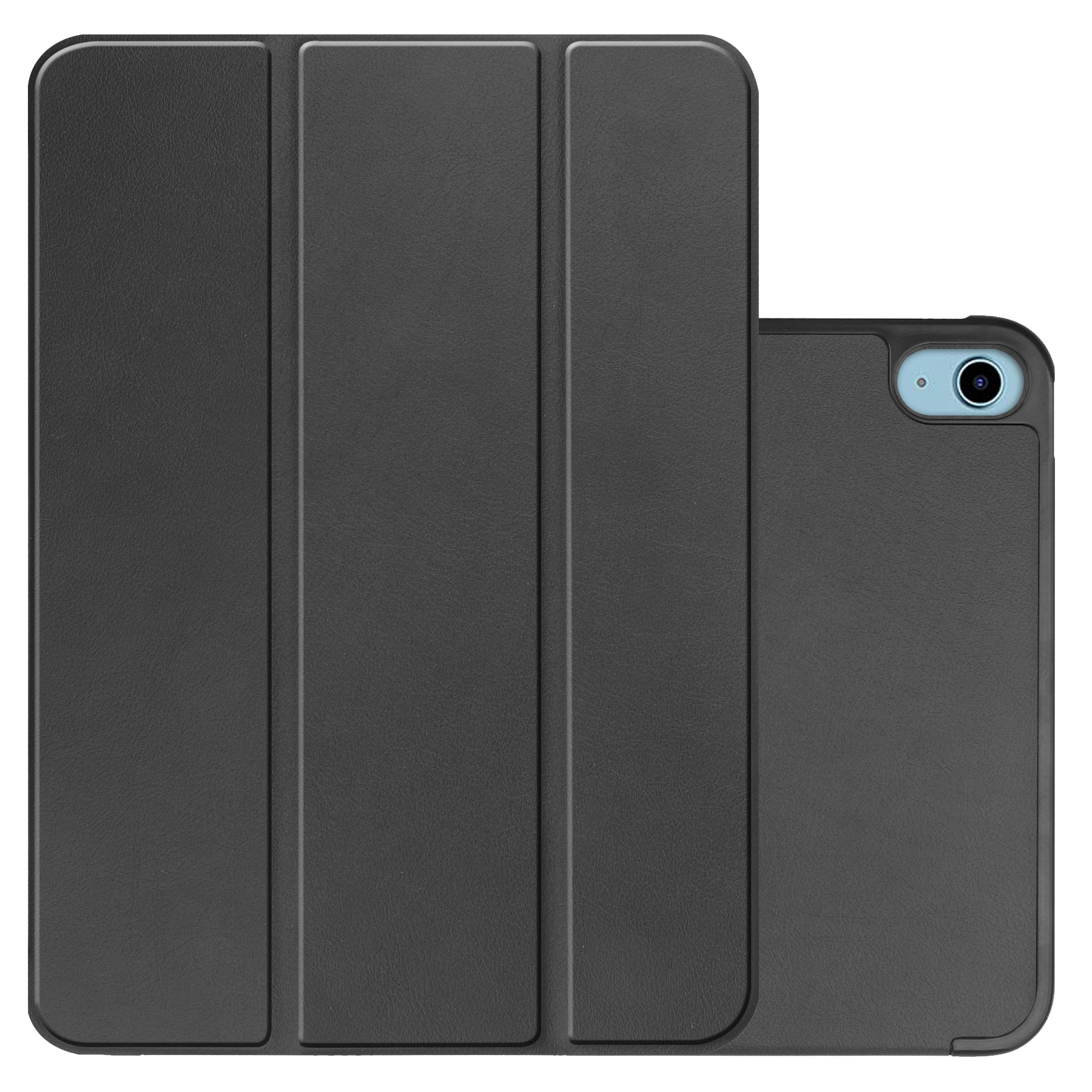 NoXx Hoesje Geschikt voor iPad 2022 Hoesje Case Hard Cover Hoes Book Case - Zwart