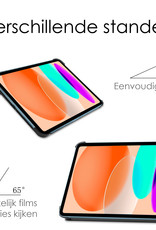 NoXx Hoesje Geschikt voor iPad 2022 Hoesje Case Hard Cover Hoes Book Case - Zwart