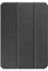 BASEY. Hoesje Geschikt voor iPad 2022 Hoes Case Tablet Hoesje Tri-fold Met Screenprotector - Hoes Geschikt voor iPad 10 Hoesje Hard Cover Bookcase Hoes - Zwart