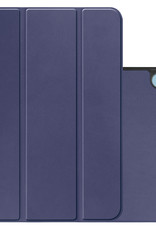 NoXx Hoesje Geschikt voor iPad 2022 Hoesje Case Hard Cover Hoes Book Case Met Screenprotector - Donkerblauw