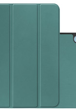 NoXx Hoesje Geschikt voor iPad 2022 Hoesje Case Hard Cover Hoes Book Case Met Screenprotector - Donkergroen