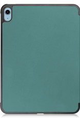 NoXx Hoesje Geschikt voor iPad 2022 Hoesje Case Hard Cover Hoes Book Case Met Screenprotector - Donkergroen