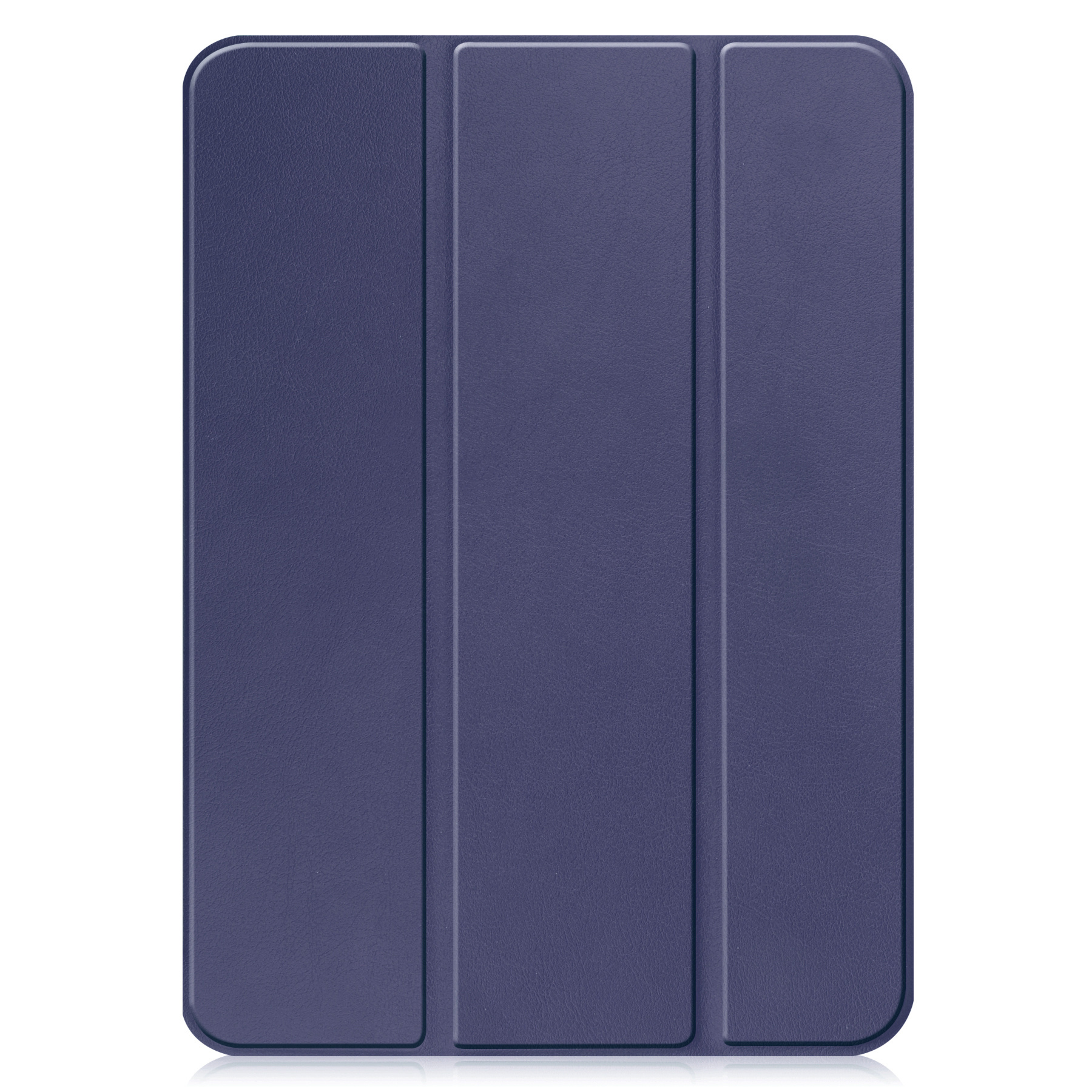 Nomfy Hoes Geschikt voor iPad 2022 Hoes Tri-fold Tablet Hoesje Case Met Screenprotector - Hoesje Geschikt voor iPad 10 Hoesje Hardcover Bookcase - Donkerblauw