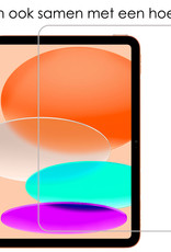 NoXx Hoesje Geschikt voor iPad 2022 Hoesje Case Hard Cover Hoes Book Case Met Screenprotector - Donkerblauw