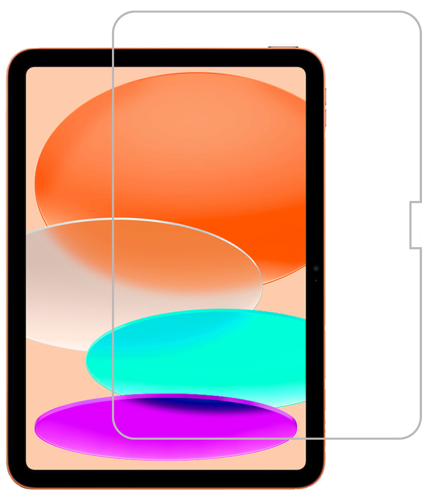 NoXx Screenprotector Geschikt voor iPad 2022 Screenprotector Bescherm Glas Screen Protector