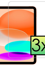 NoXx Screenprotector Geschikt voor iPad 2022 Screenprotector Bescherm Glas Screen Protector - 3x