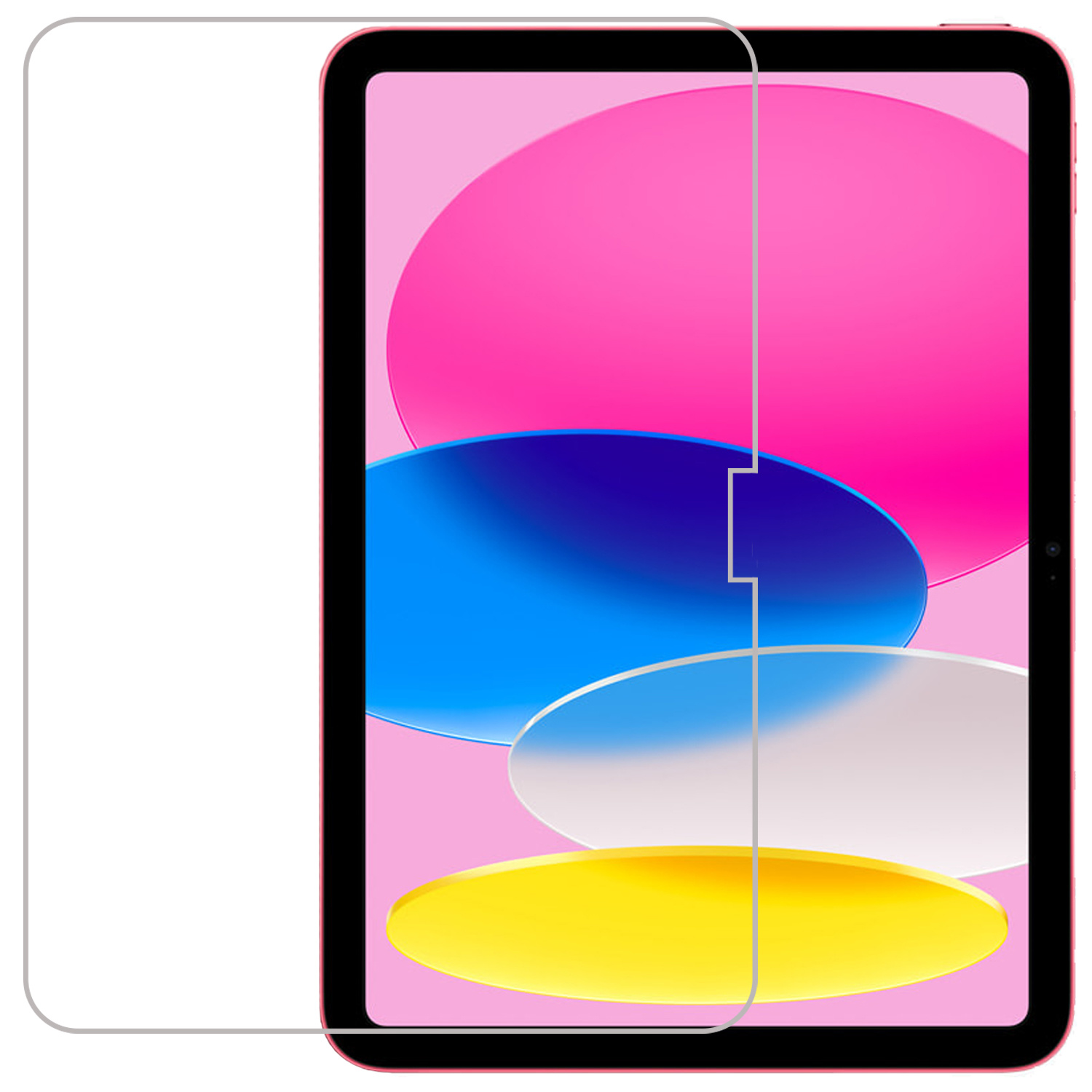 Nomfy Screenprotector Geschikt voor iPad 2022 Screenprotector Bescherm Glas - Screen Protector Geschikt voor iPad 10 Screenprotector Tempered Glass